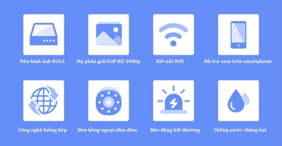 Qihoo 360 NVR D808 1080p, bộ camera giám sát với 01 đầu thu và 04 camera